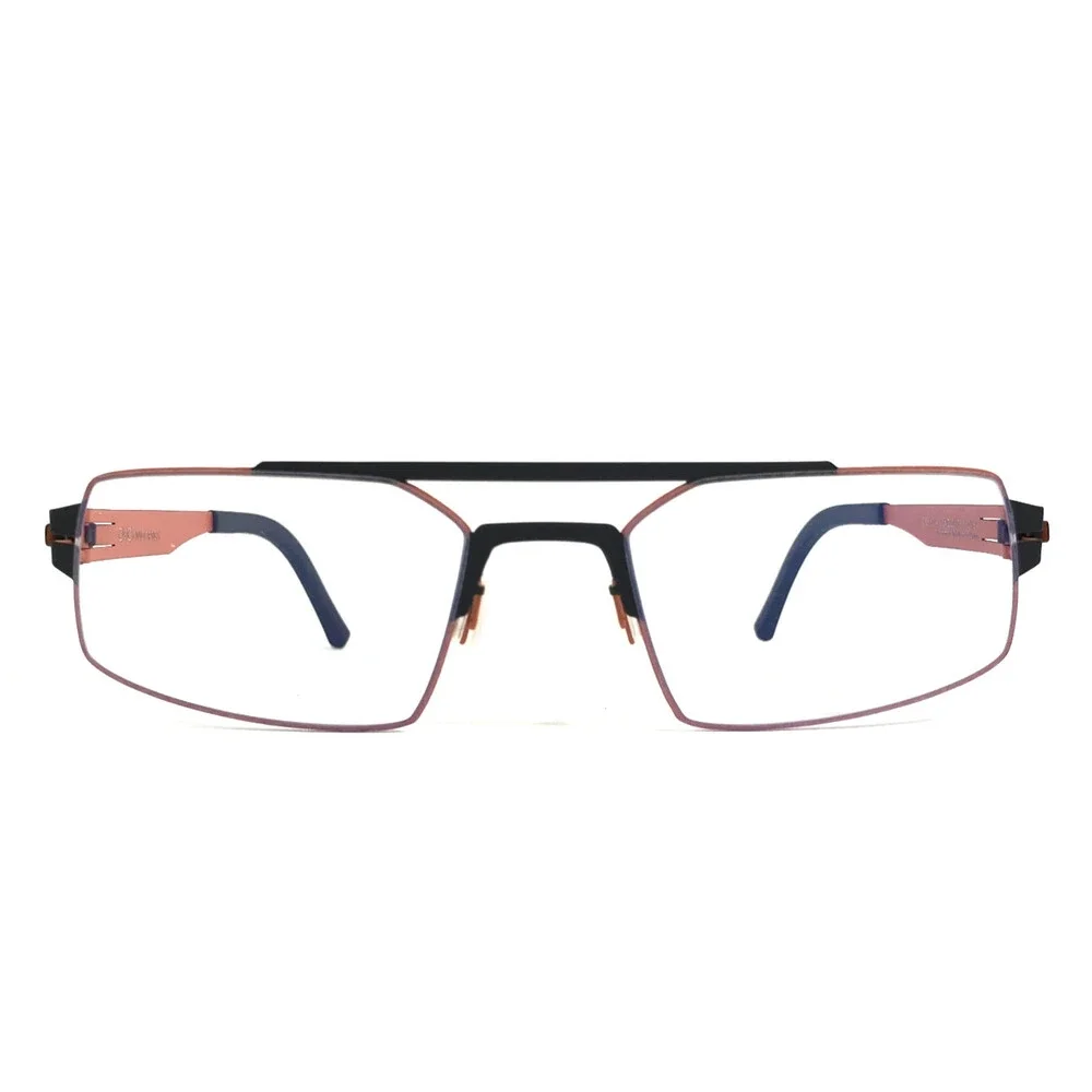 OVVO Optics Eyeglasses Frames 6019 c50/189 Black Orange Rectangle 54-20-135